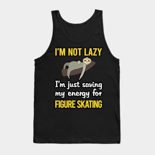 Funny Lazy Figure Skating Tank Top